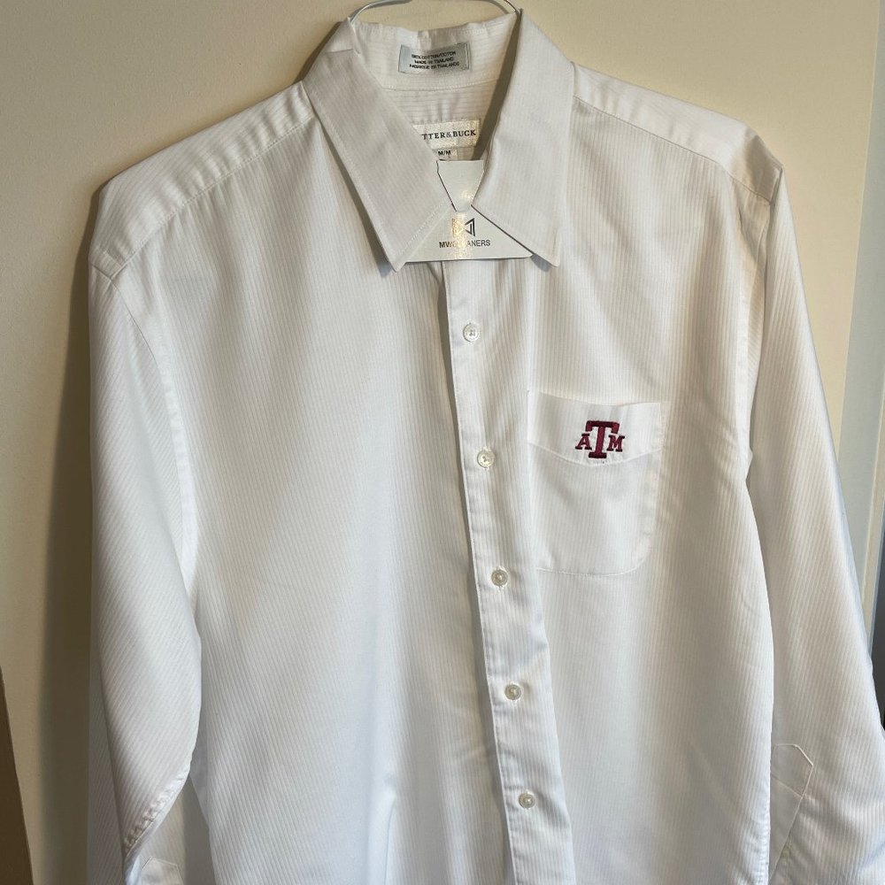 Cutter & Buck - White Button Down Shirt - M/M